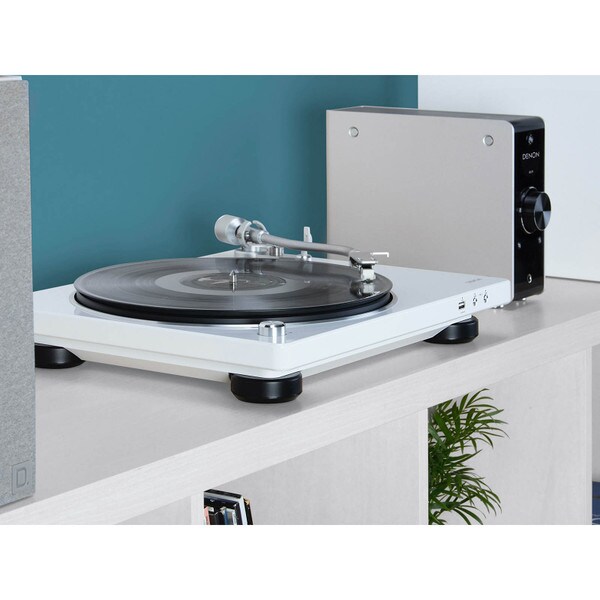 Main product image for Denon DP450USBWT HiFi Belt Driven Turntable White245-4042